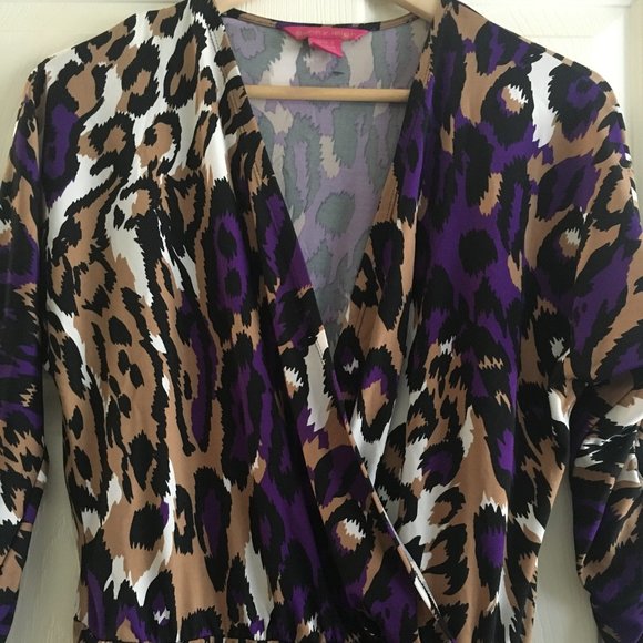 Leopard Print with Purple Dress - Picture 2 of 4